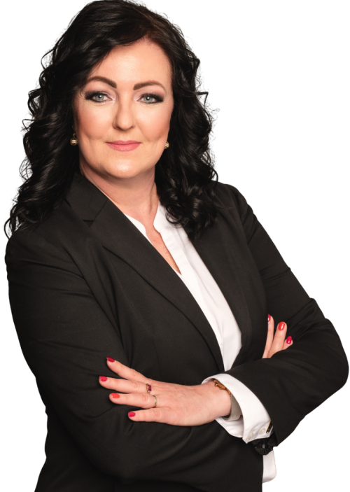 Side angle image of Ivana with a calm expression